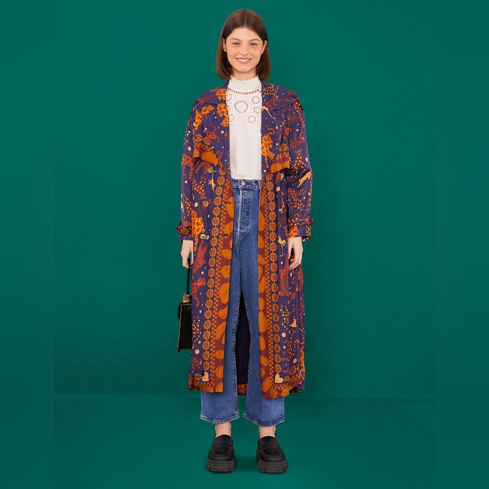 Farm Rio Trench Coat